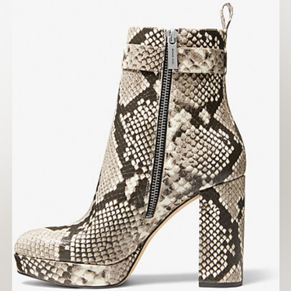 Micheal Kors Platform Snakeskin Booties - Picture 4 of 4